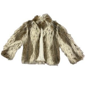 Donna Salyers Fabulous Furs Faux Fur Coat Size Medium